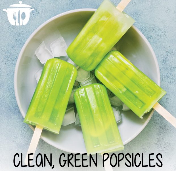 clean, green popsicles